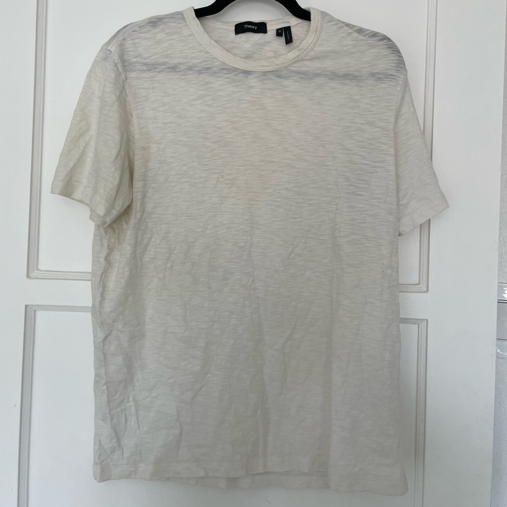 Men's white Theory t shirt